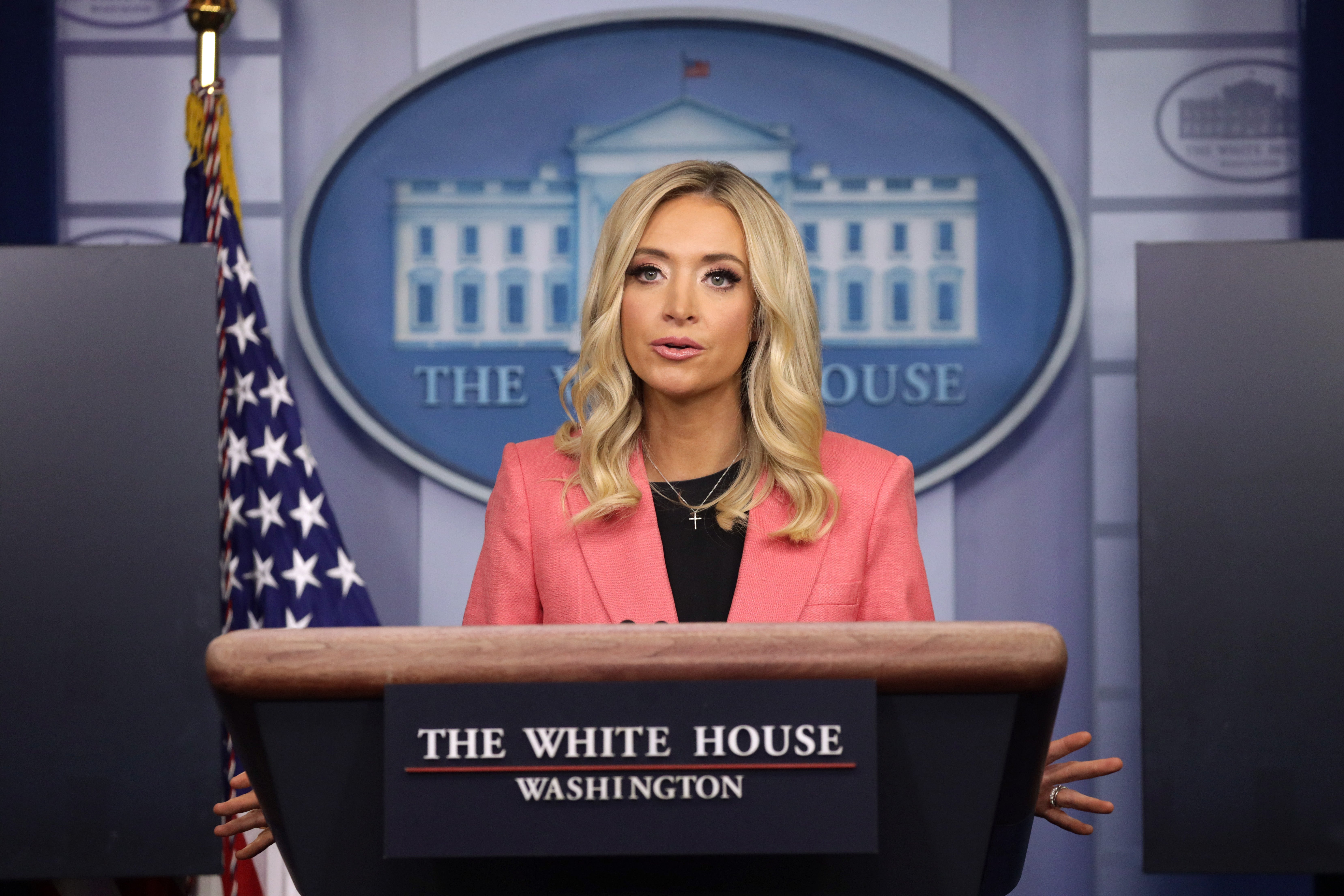 Kayleigh McEnany, secretaria de prensa de la Casa Blanca