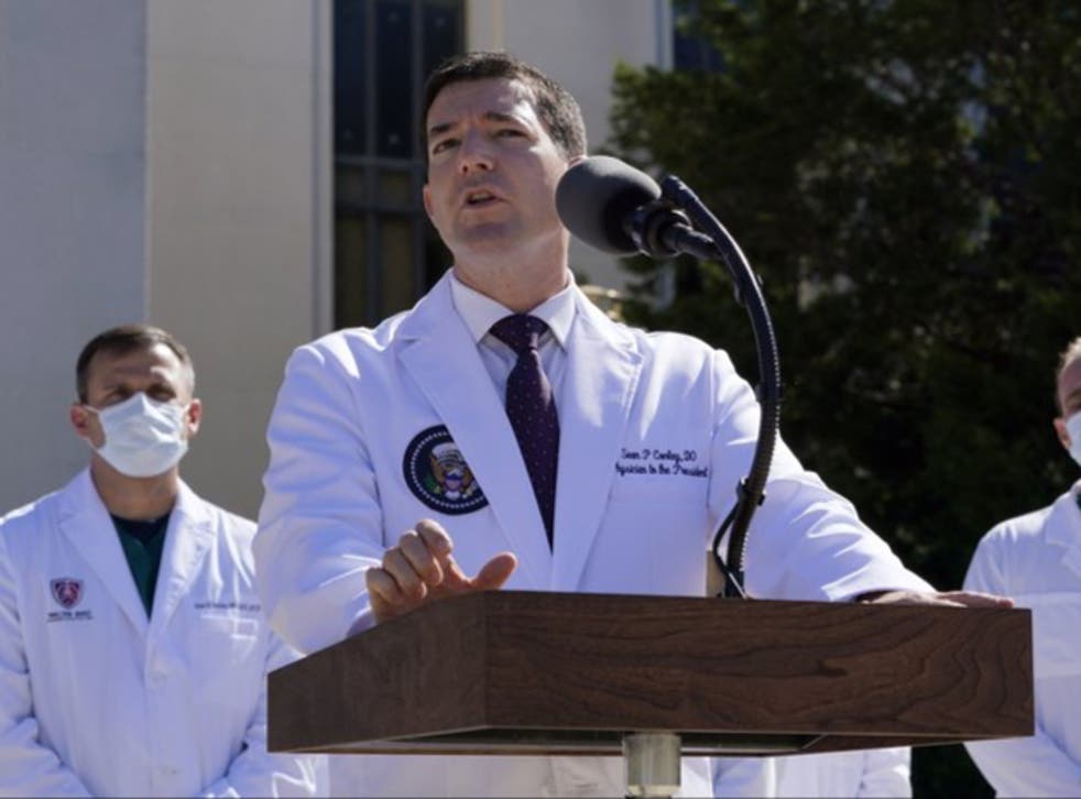 Sean Conley, Donald Trump's military doctor, declined to provide many details of the president's health.
