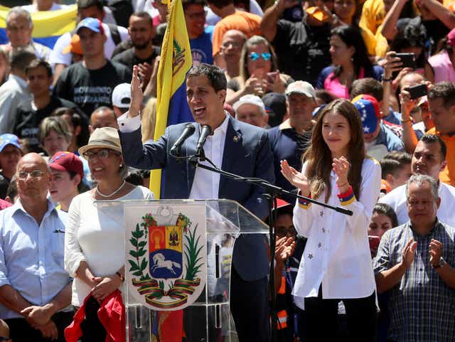 Juan Guaido denies Mr Maduro's claim the money would reach patients fighting coronavirus in hospitals