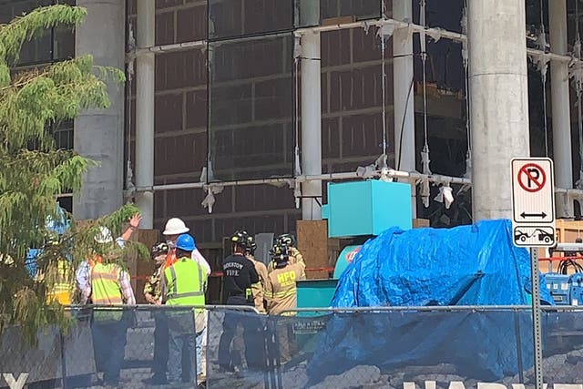 A building that partially collapsed in Houston, Texas, on Monday killed three people and injured a fourth, officials say. 