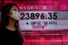 Asian shares gain on stimulus hopes, Trump leaving hospital