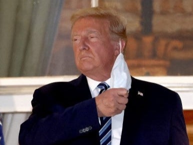 Trump: Celebrities Condemn ‘dangerous’ President For Removing Face Mask ...