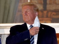 Trump condemned by celebrities for removing face mask despite Covid-19