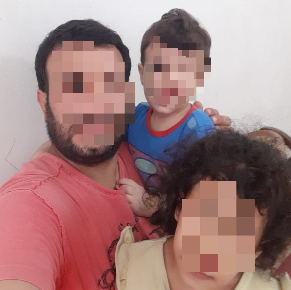 Muhanned says he has ‘sold everything’ and he is fearful of leaving their small flat in case he is arrested by the authorities for still being in Lebanon