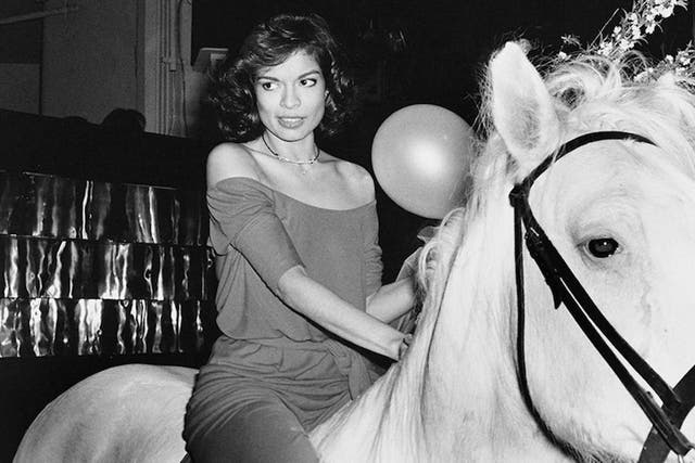 Bianca Jagger Celebrating her birthday at Studio 54 in 1977