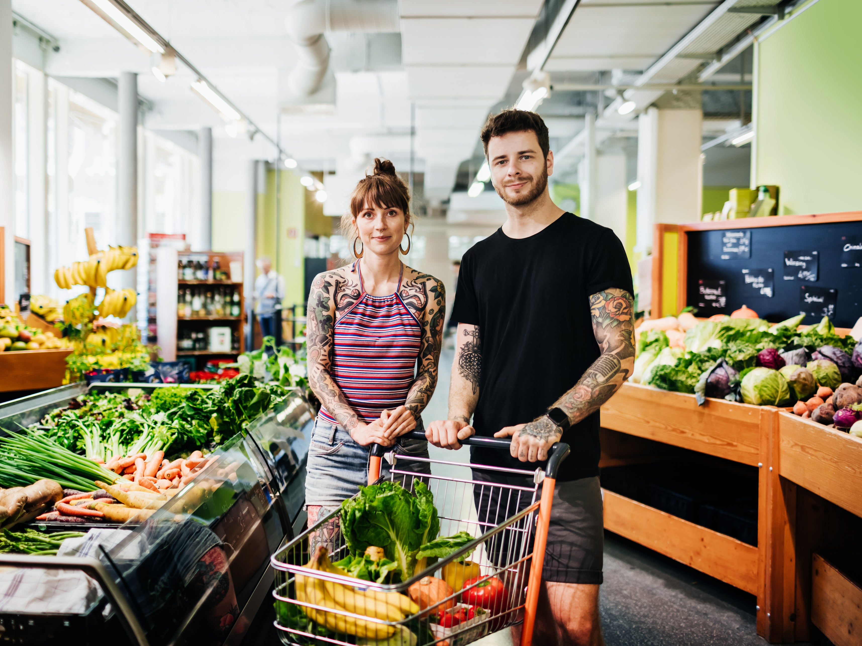 Support from a partner can help to make the switch to meat-free lifestyles