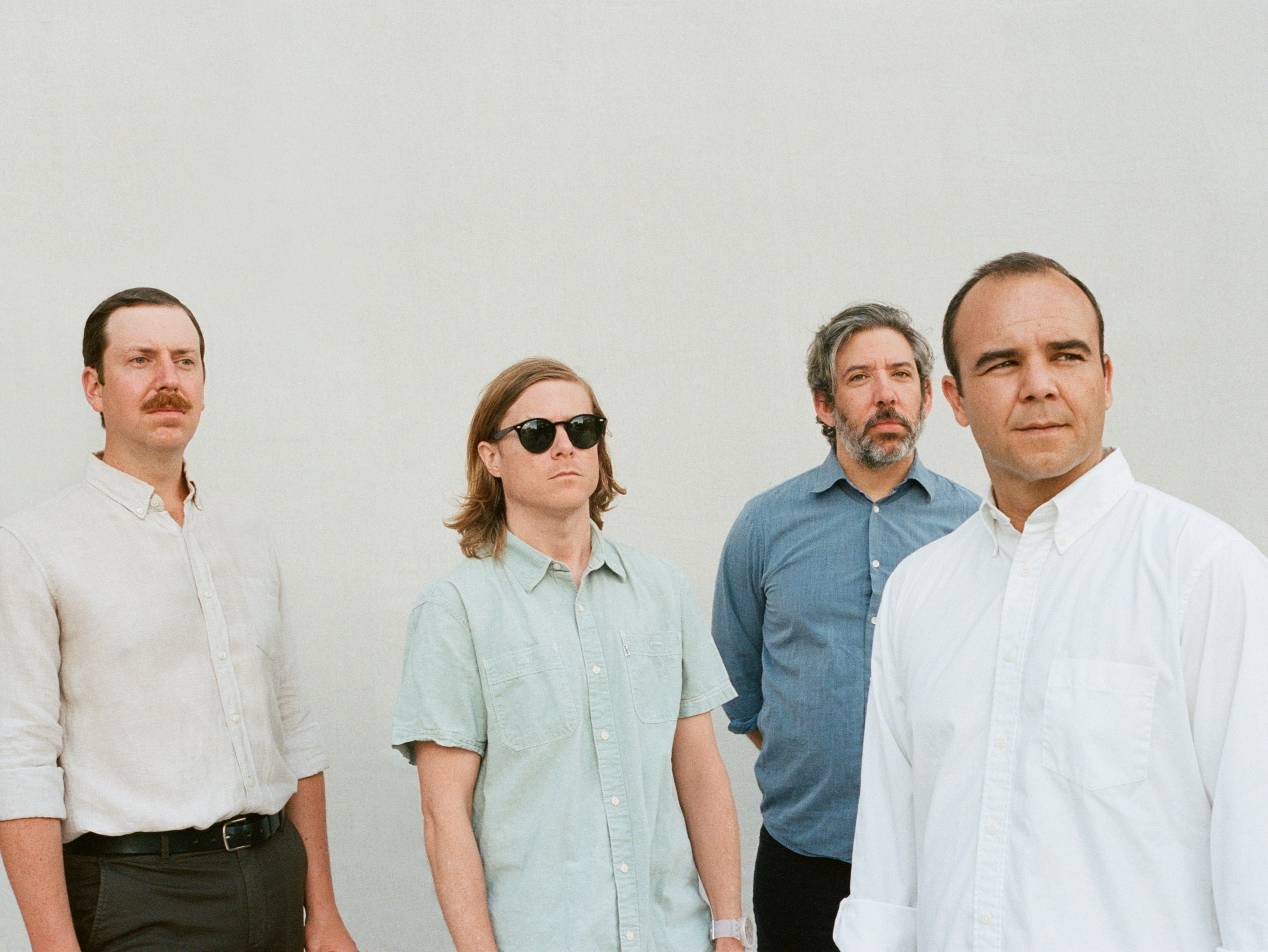 Future Islands members Gerrit Welmers, William Cashion, Michael Lowry and Samuel T Herring