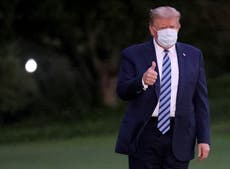 Trump reports ‘no symptoms’ despite breathing heavily at photo op