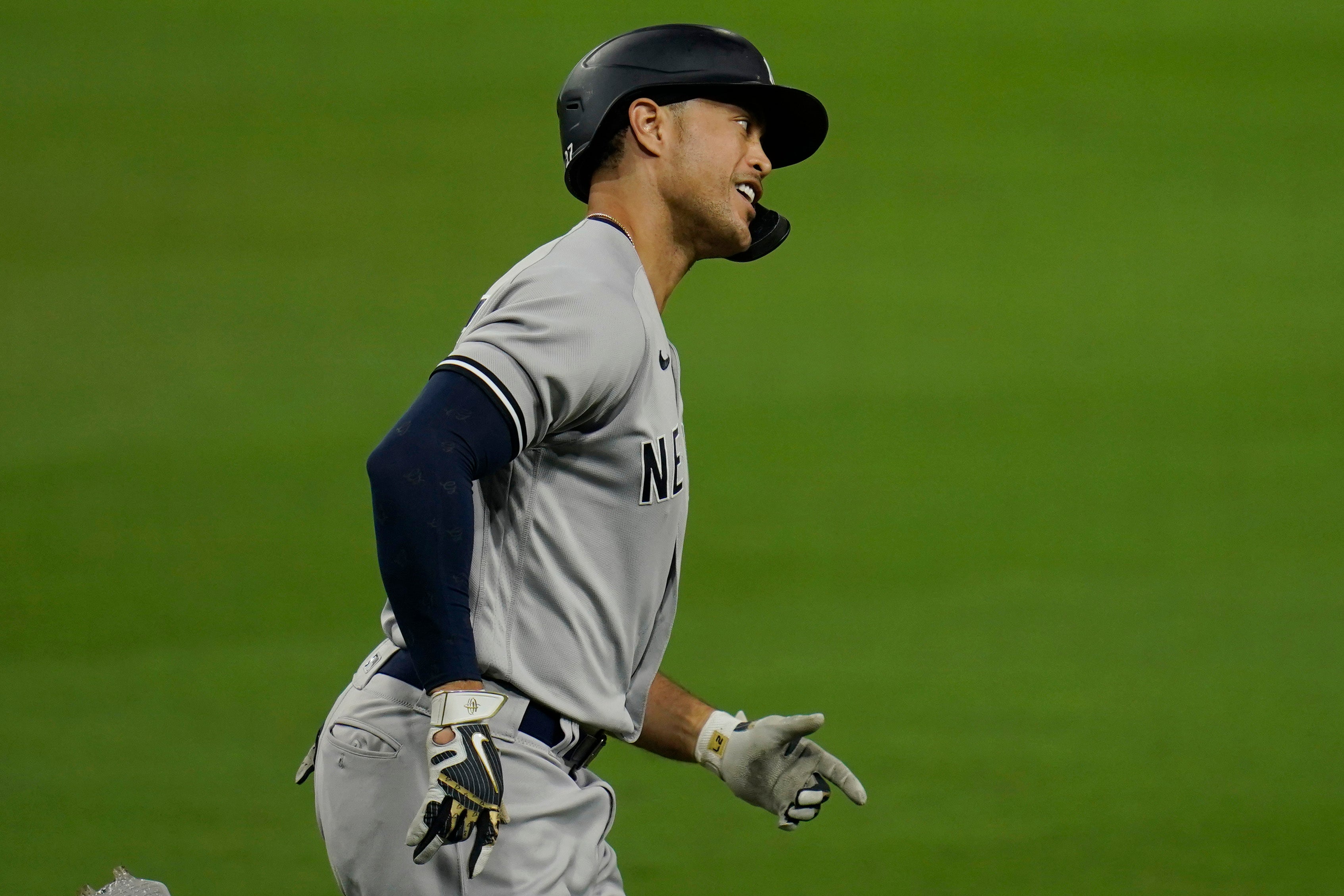 The Yankees have to keep playing Giancarlo Stanton in the outfield