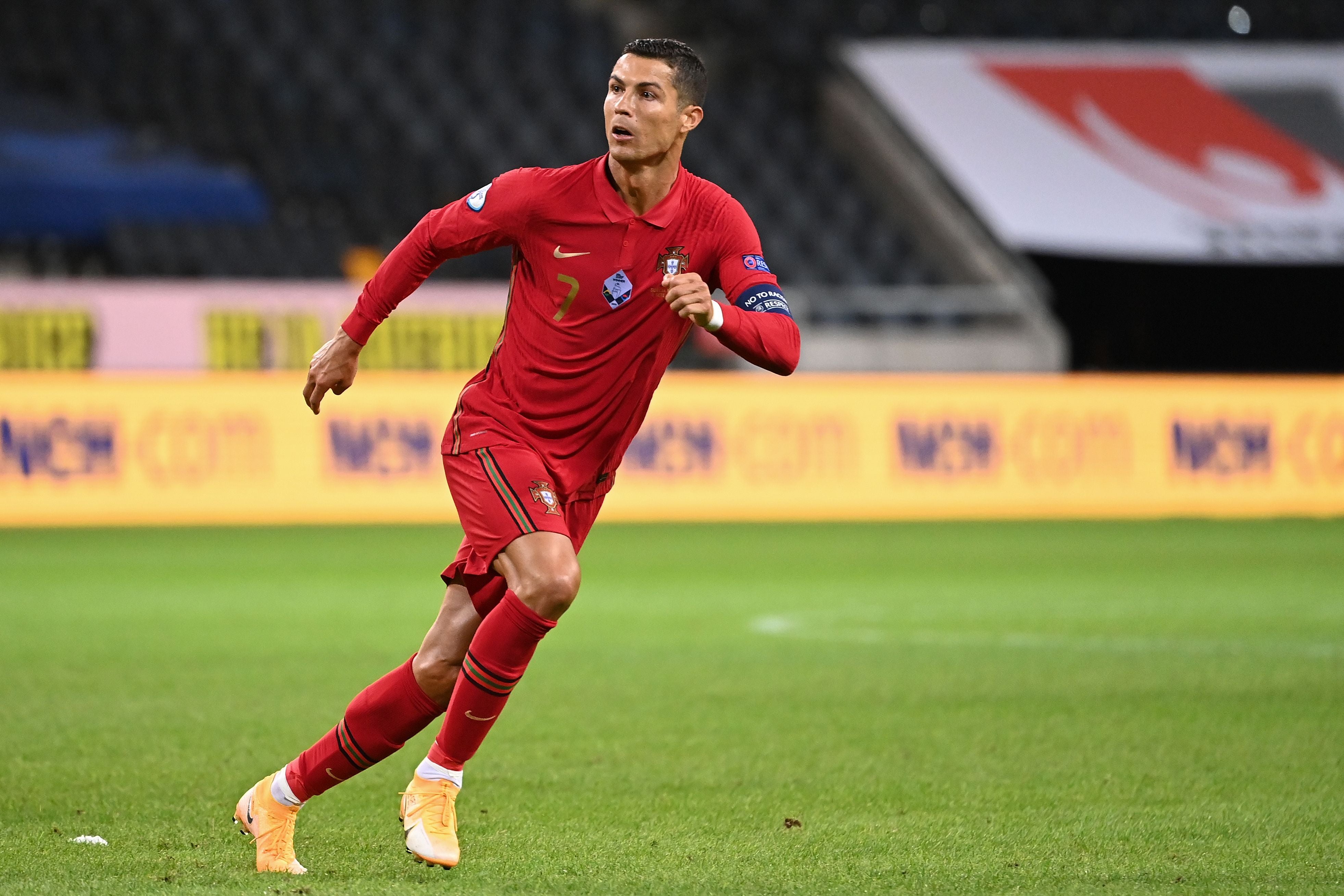 Cristiano Ronaldo in action for Portugal in their recent Nations League clash with Sweden