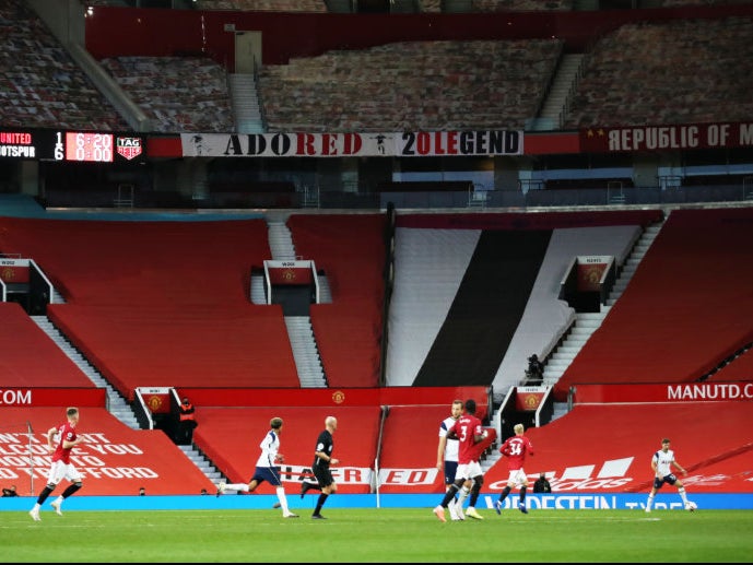 No fans are permitted inside the Premier League stadiums