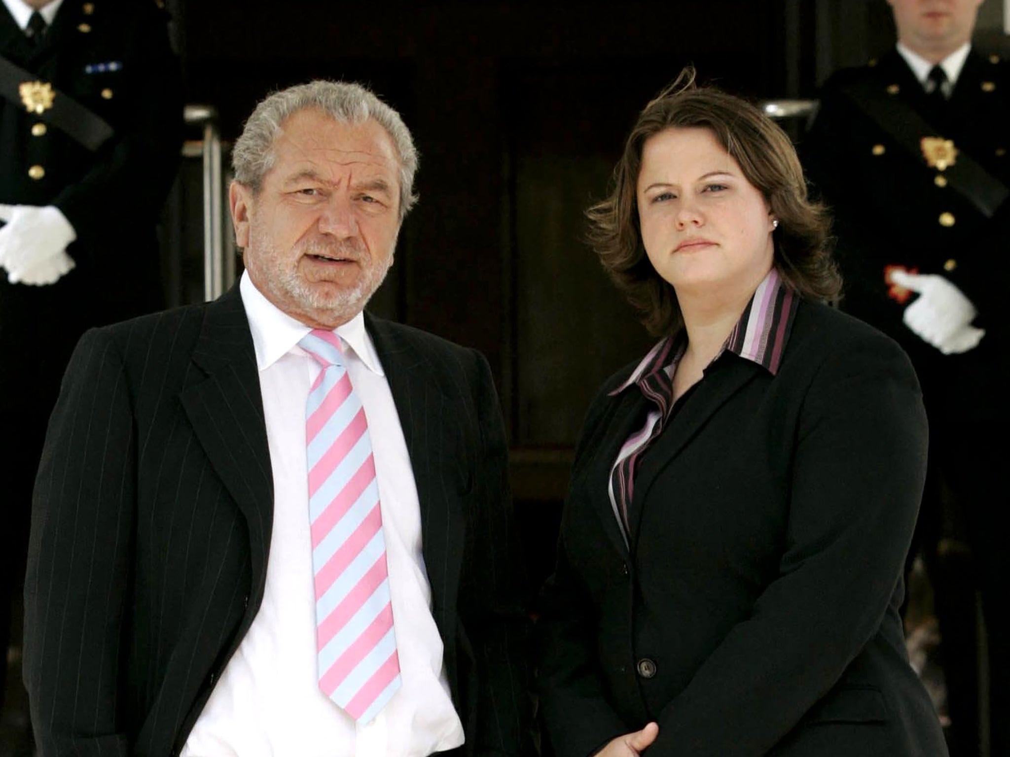 Alan Sugar with Apprentice runner-up Ruth Badger in 2006
