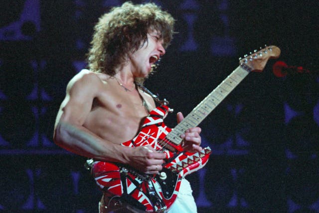 Guitar hero: Van Halen broke new ground with his pyrotechnic playing