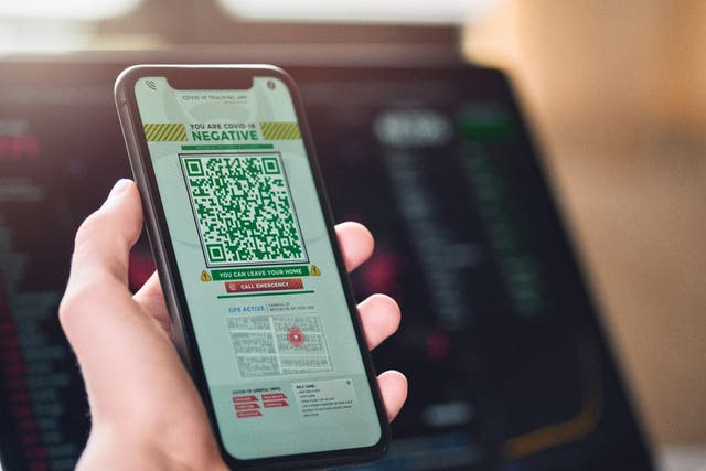 CommonPass would give users a scannable QR code
