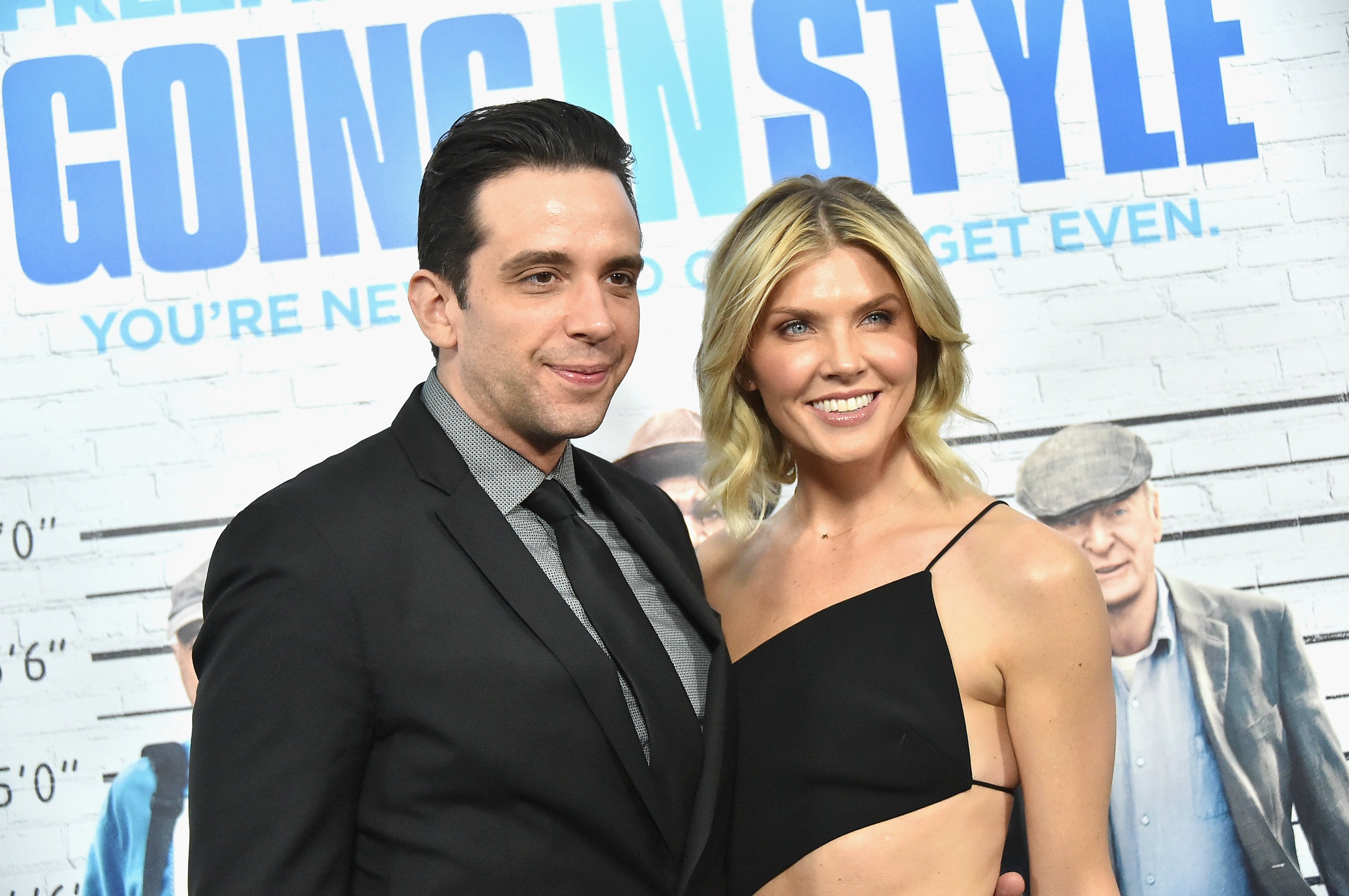 Nick Cordero and Amanda Kloots at the ‘Going In Style’ New York premiere on 30 March 2017