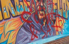 Minneapolis mural dedicated to George Floyd defaced again