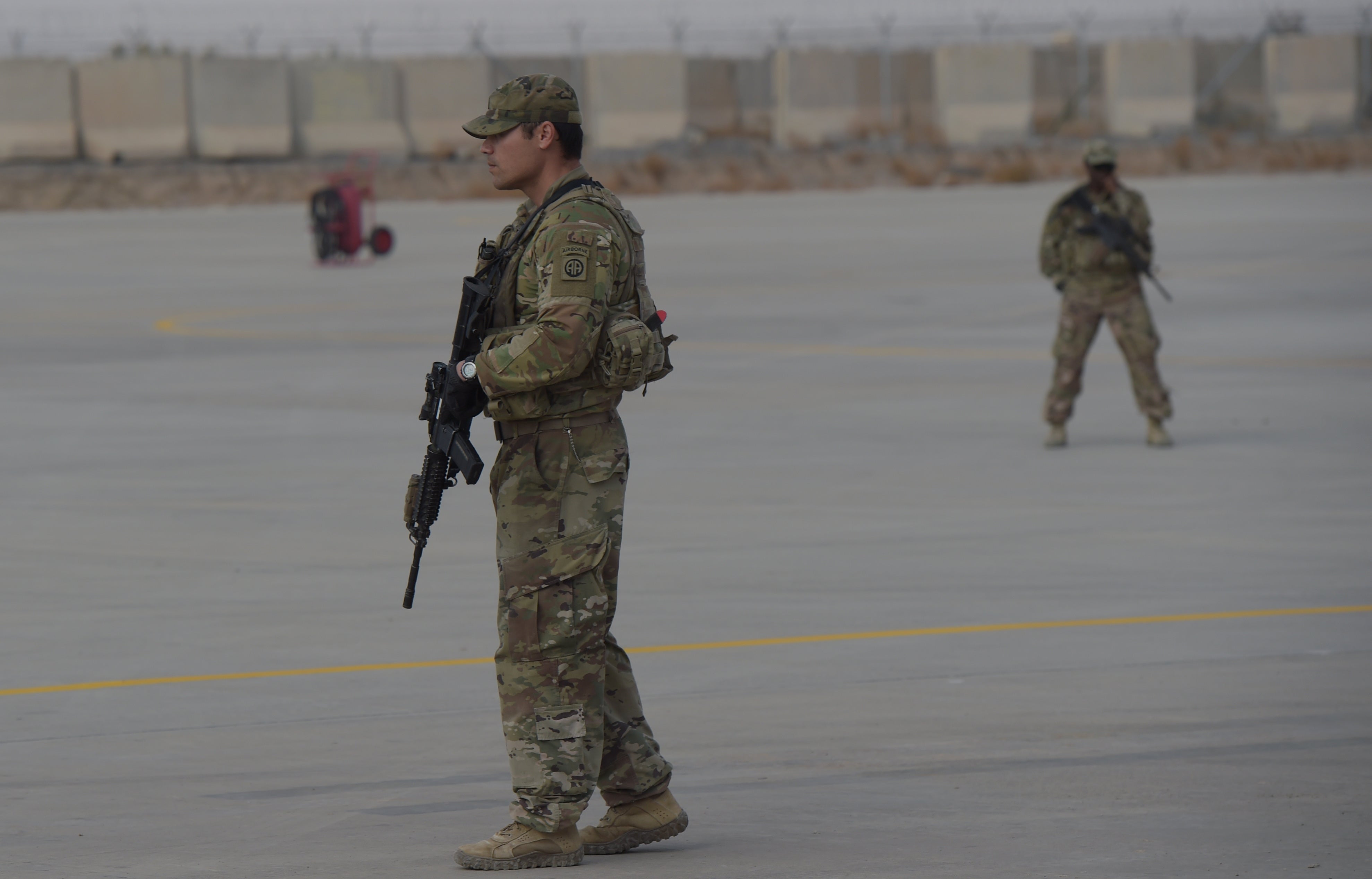 File image: A US soldier at the Kandahar Air base in Afghanistan&nbsp;