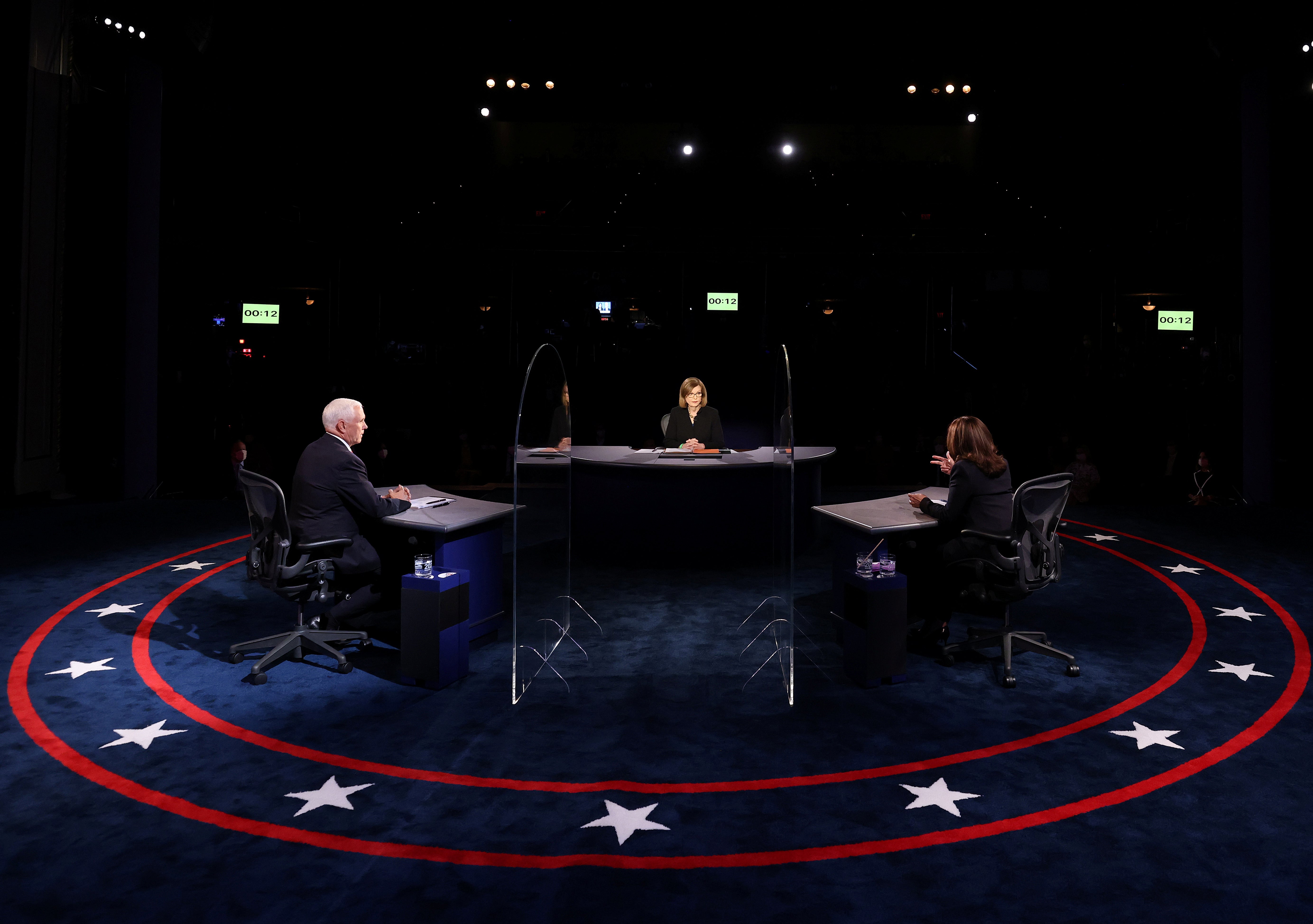 Facing off on the debate stage in Utah