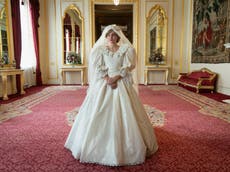 Princess Diana’s wedding dress designer reacts to The Crown’s version 