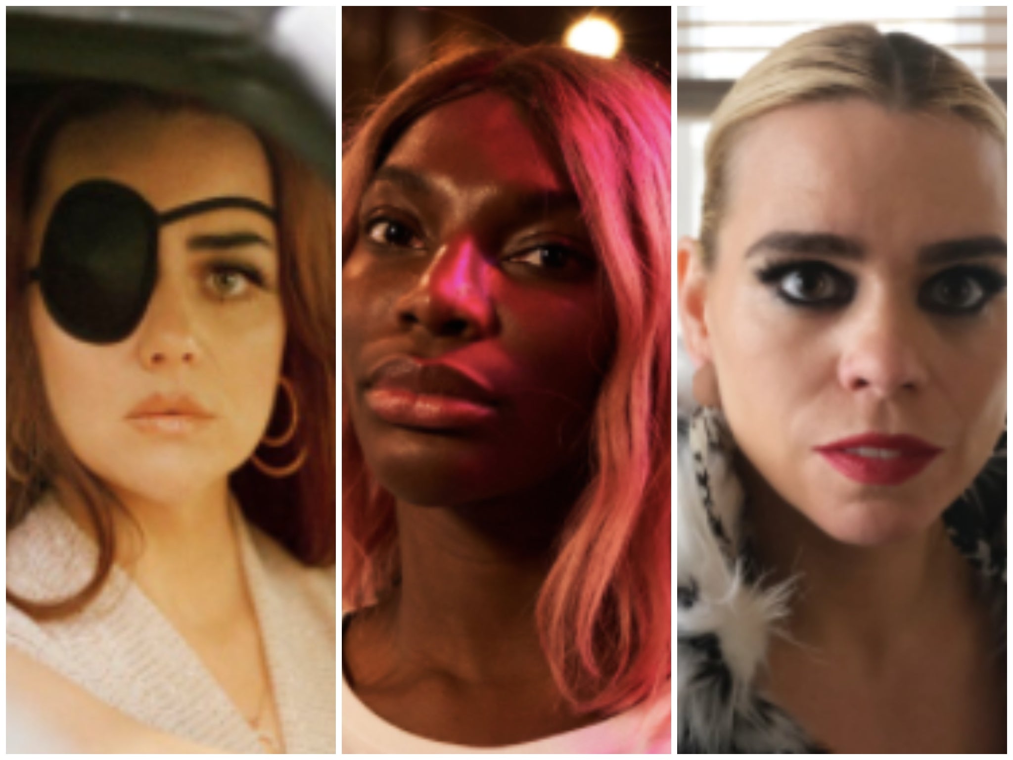 No holds barred: (from left) Hayley Squires as Jolene Dollar, Michaela Coel as Arabella, and Billie Piper as Suzie