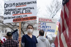 'So frustrating': Doctors and nurses battle virus skeptics