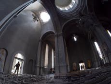 Armenia says cathedral shelled in clashes with Azerbaijan