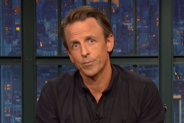 Seth Meyers has called out Donald Trump for his behaviour 