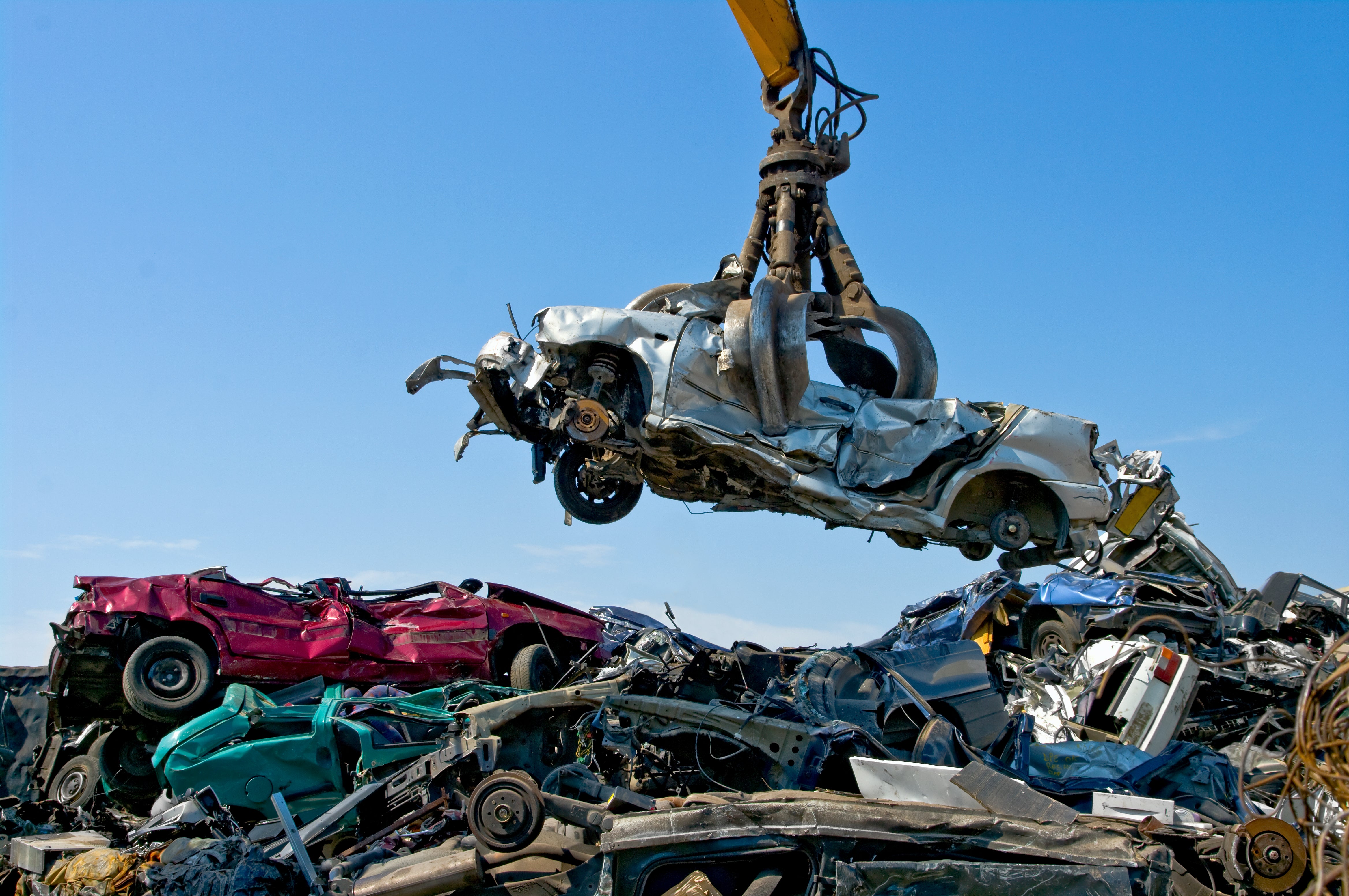Scrap car parts used in sustainable clothing range