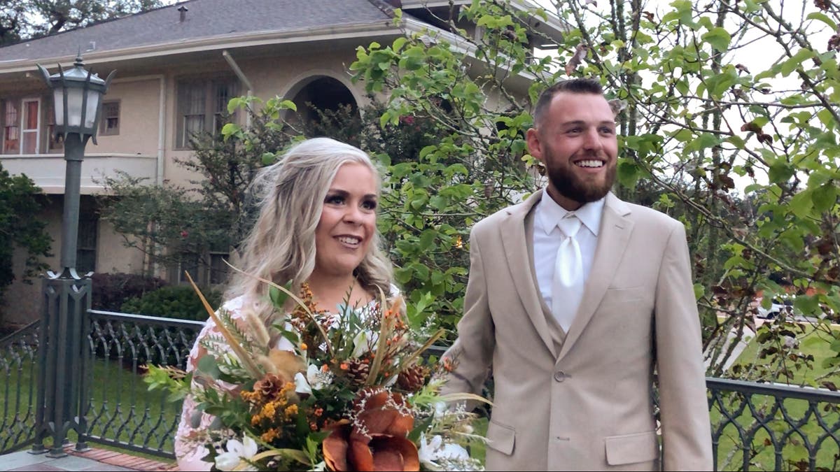 Wedding before the storm: Delta speeds up couple's nuptials