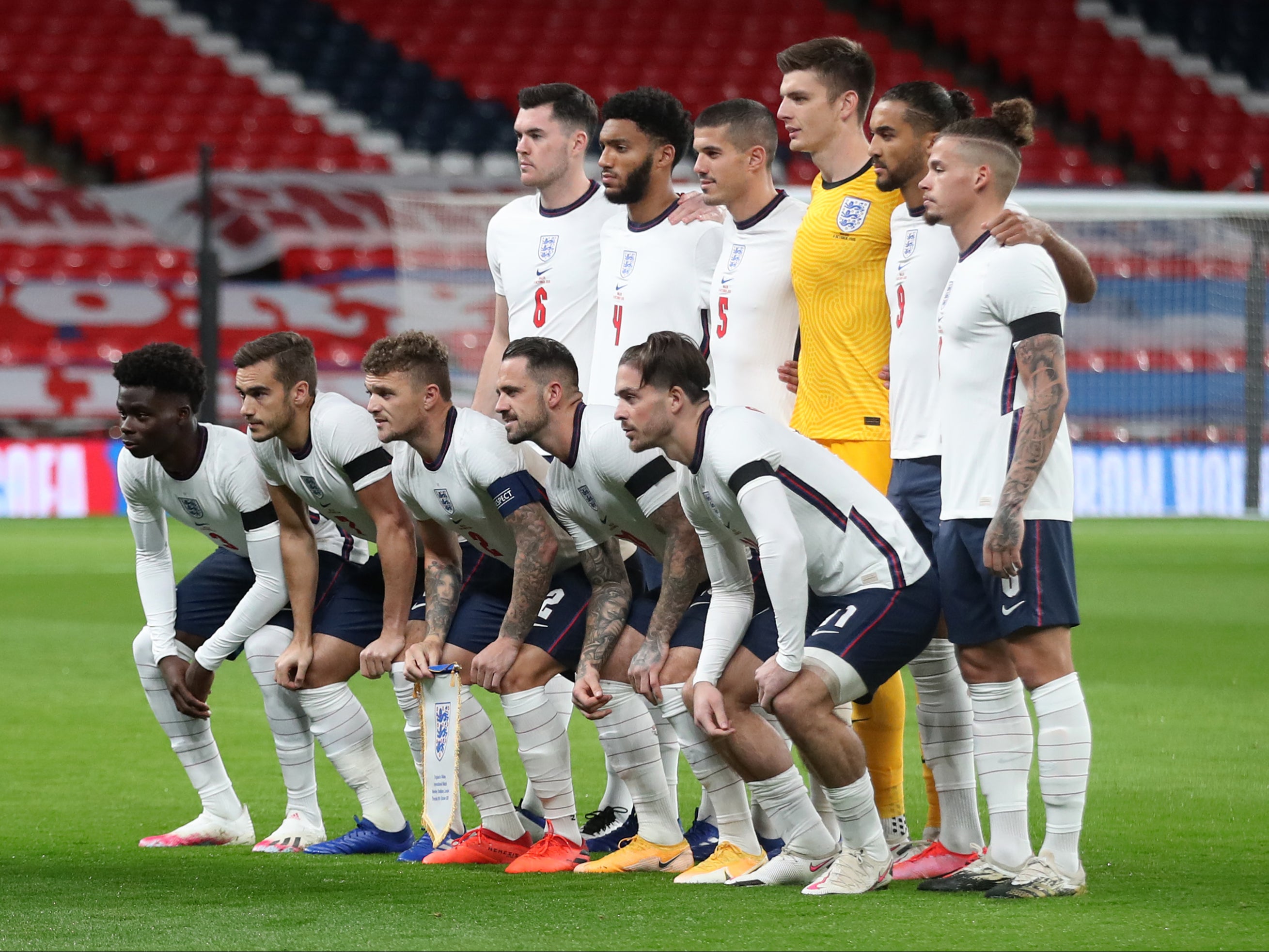England’s starting line-up from 3-0 friendly over Wales