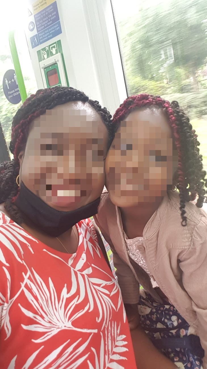 Kemi (left) has struggled to access medical care for her daughter, four