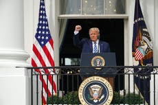 President claims 'protective glow' of immunity from Covid