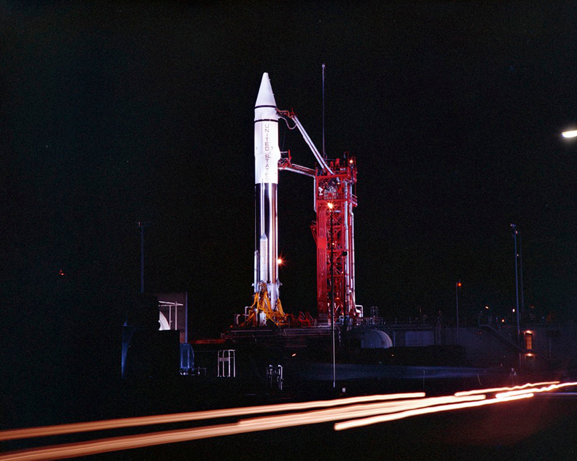 The Atlas Centaur 7 rocket is pictured on September 20, 1966, ahead of its launch. A Nasa expert now believes that a recently-discovered “asteroid” is actually a discarded part of the rocket