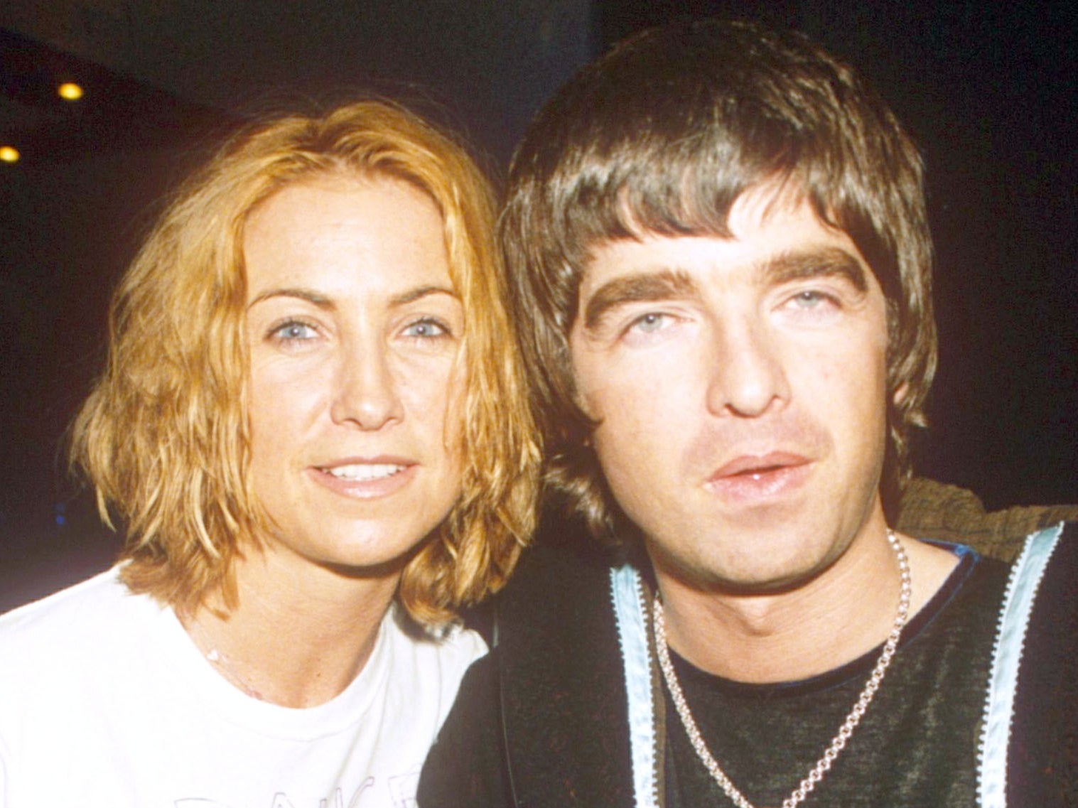 Meg Mathews and Noel Gallagher in 1998