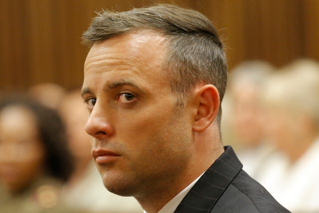 Pistorius was jailed over shooting his girlfriend dead in his Pretoria home