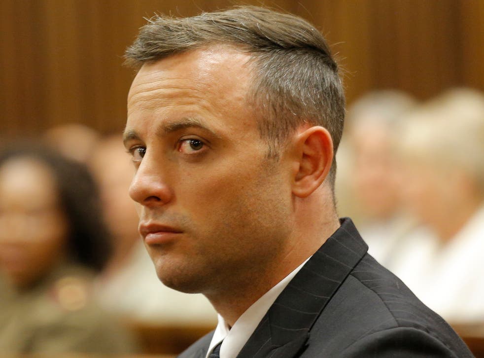 Pistorius was jailed over shooting his girlfriend dead in his Pretoria home