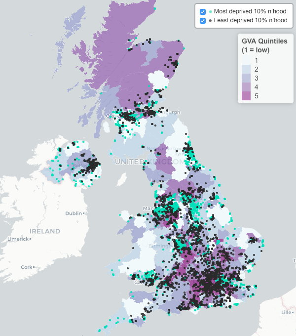 The most deprived neighbourhoods are found in every part of the UK, including in some of the wealthiest parts of the country