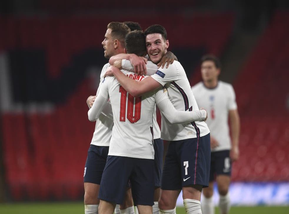 Mason Mount marcó el segundo tanto del combinado británico al inicio de la segunda parte.