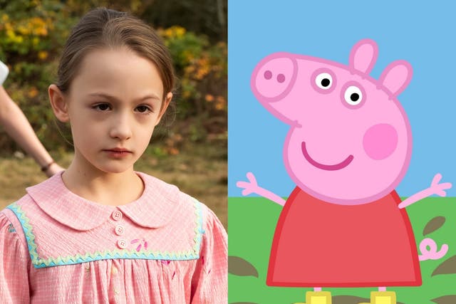 Amelie Bea Smith in ‘The Haunting of Bly Manor’, and the iconic animated character Peppa Pig