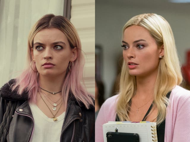 Emma Mackey in ‘Sex Education’ and Margot Robbie in ‘Bombshell'