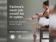 Government pulls ‘crass’ advert telling ballet dancer to retrain in IT