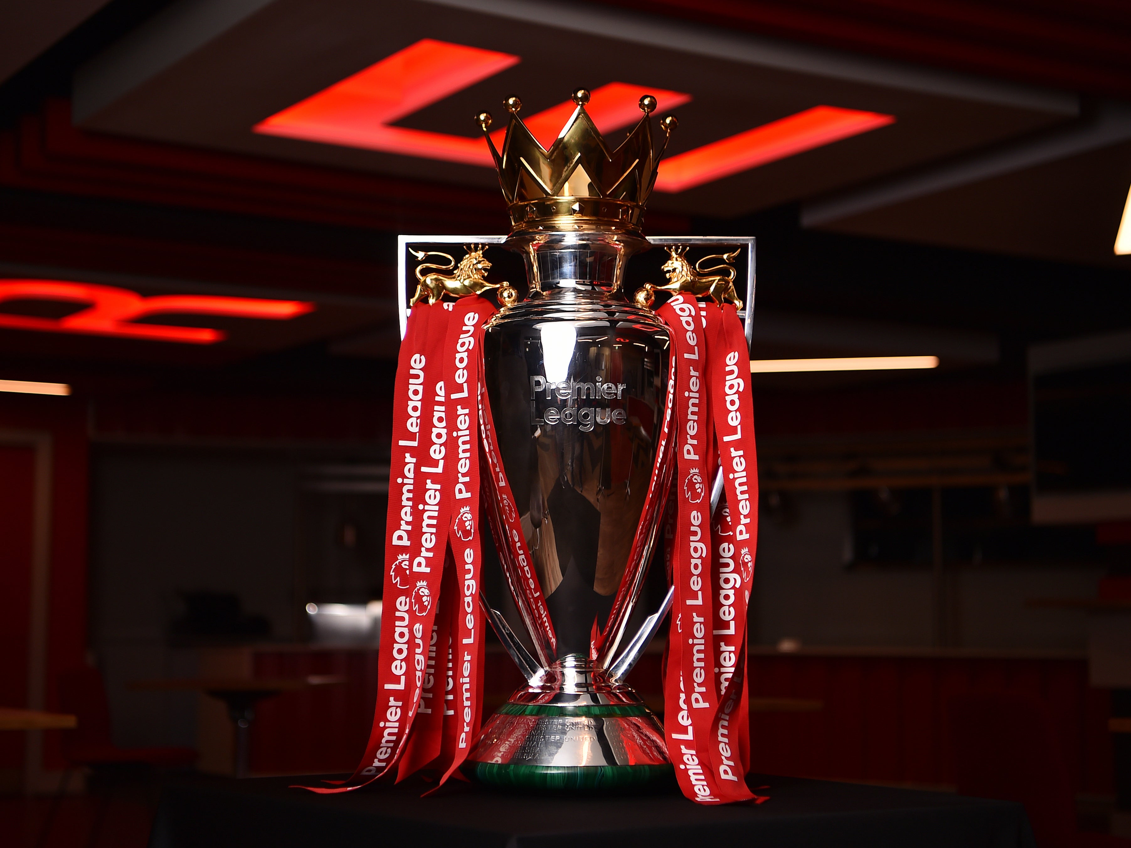 El trofeo de la Premier League