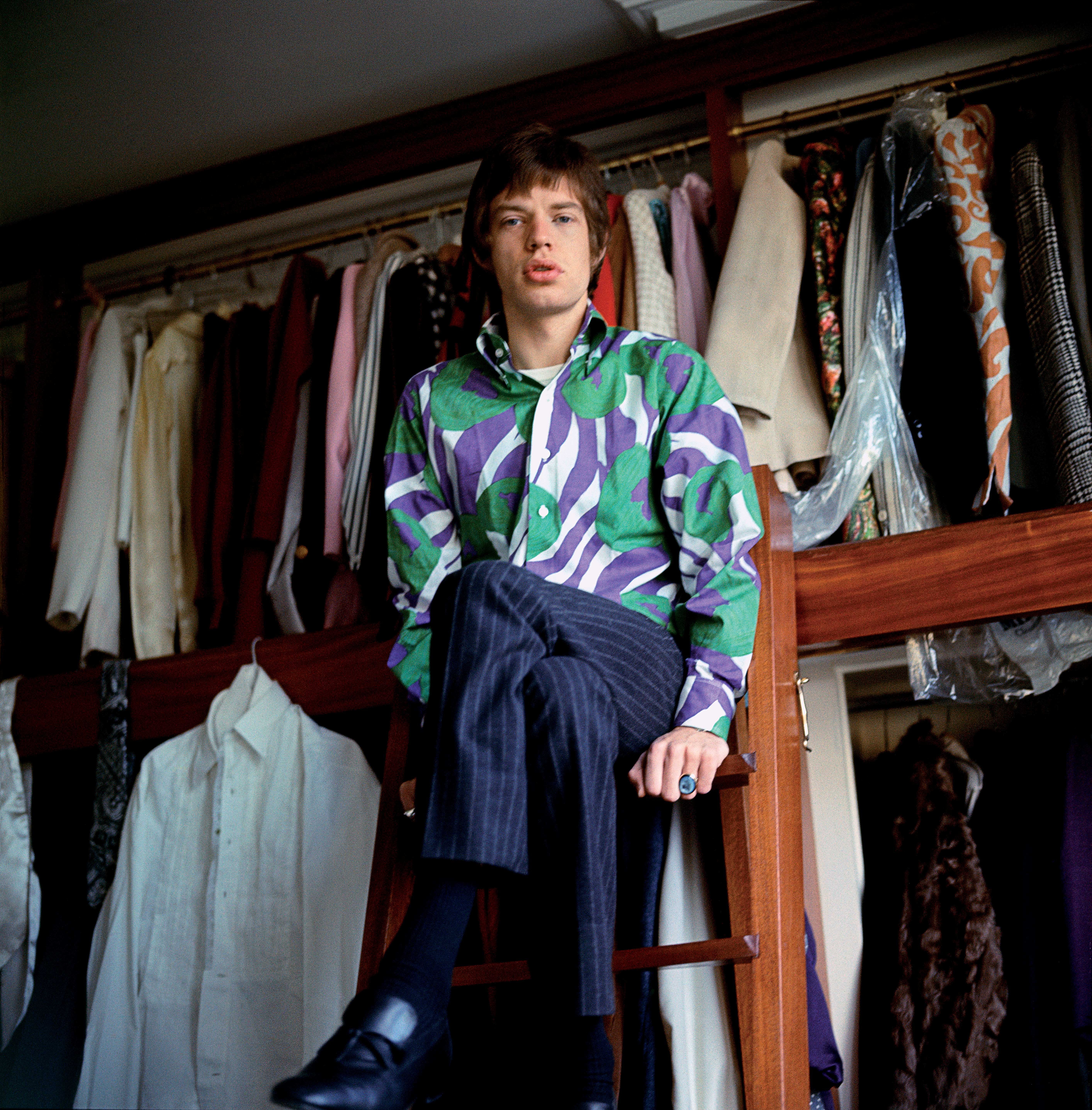 Mick Jagger at home. Harley House, Marylebone Road
