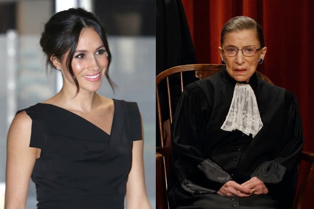 Meghan Markle pays tribute to Ruth Bader Ginsburg with podcast outfit