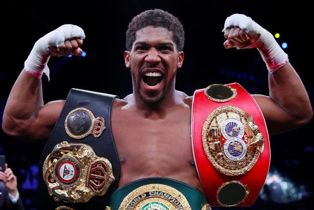 Anthony Joshua will defend his belts in London