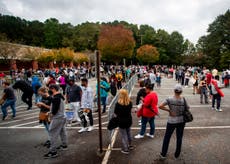 Voters report 10 hour long lines at the polls Tuesday