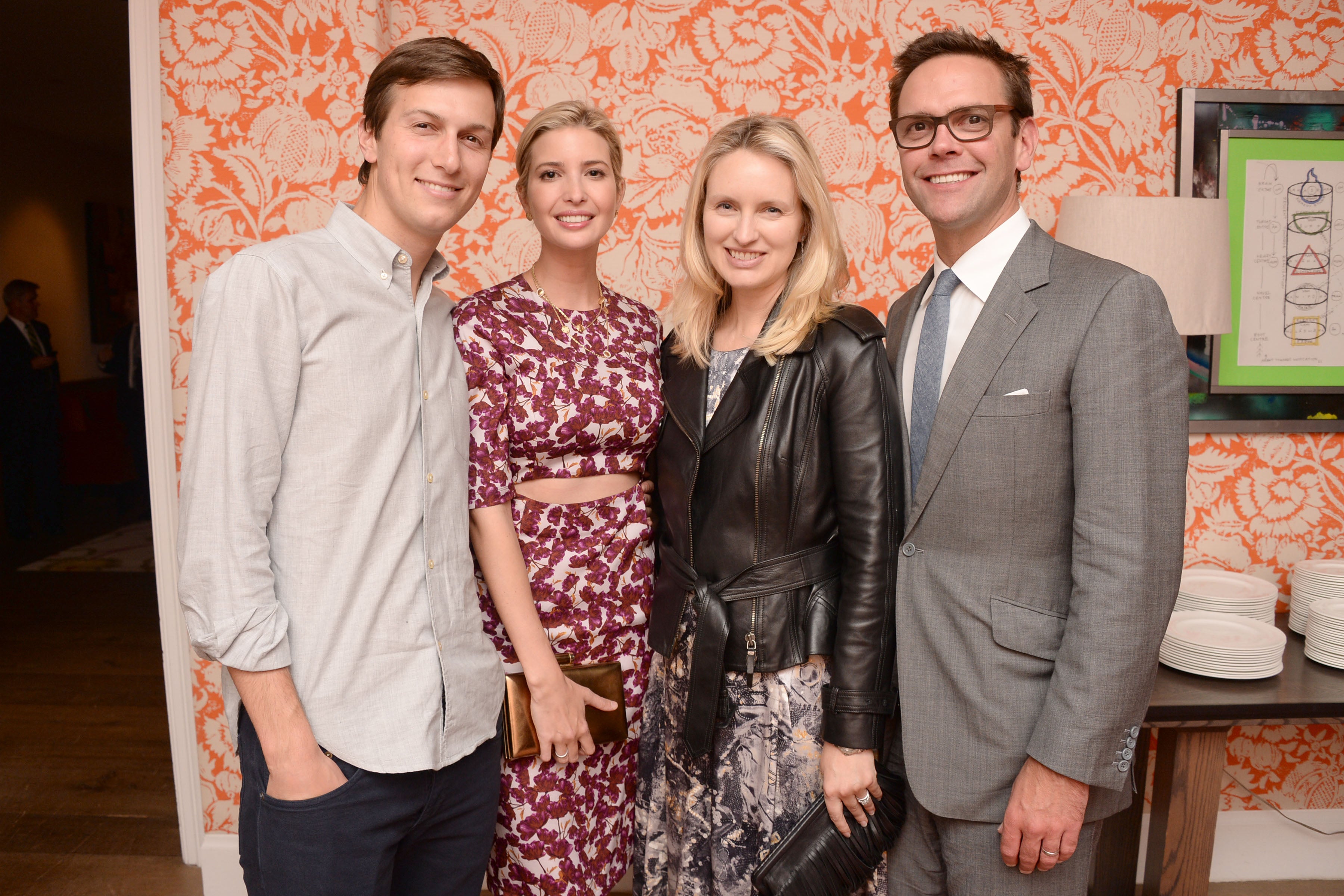 Jared Kushner, Ivanka Trump, Kathryn and James Murdoch attend a film screening in 2014