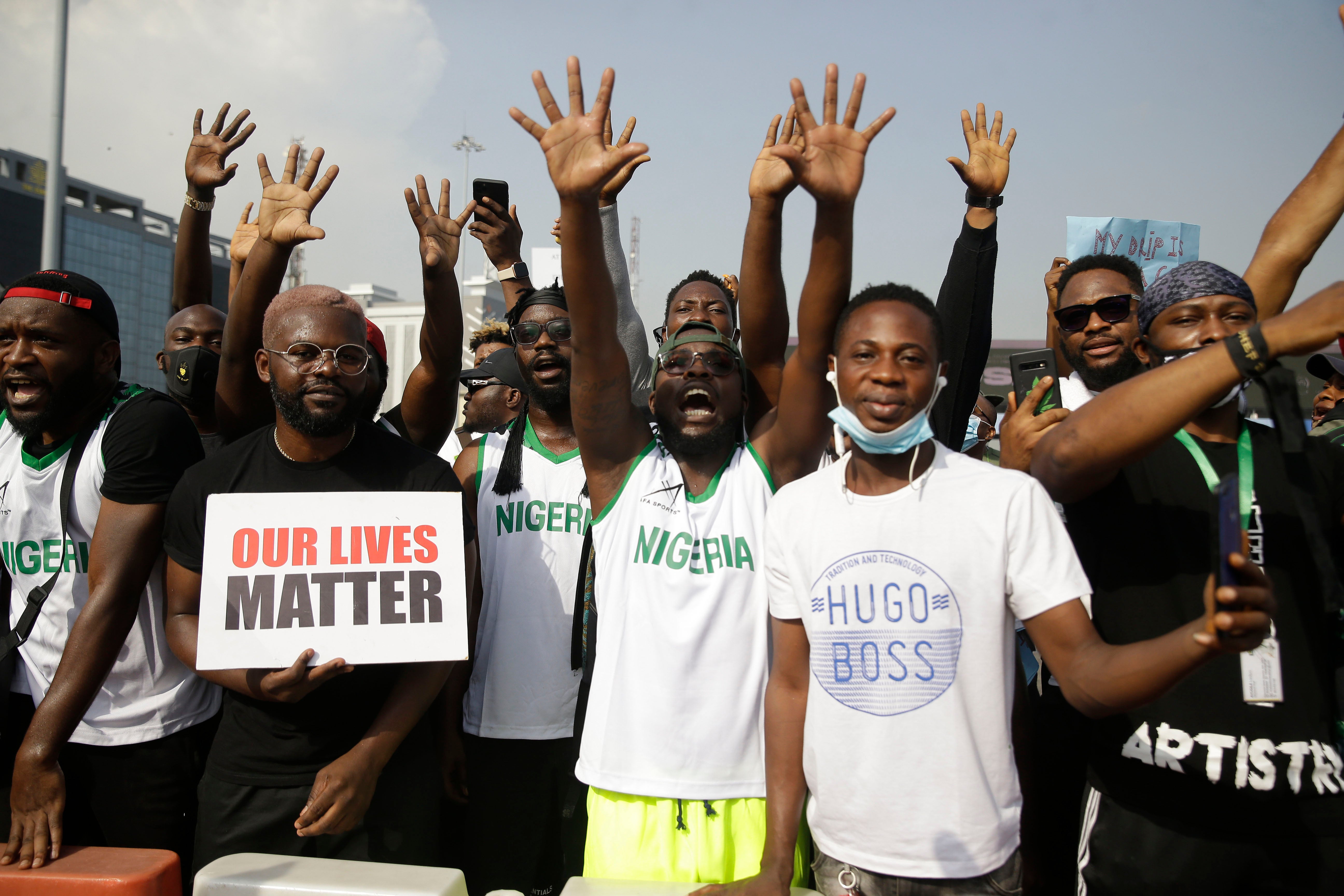 Nigeria Police Protest