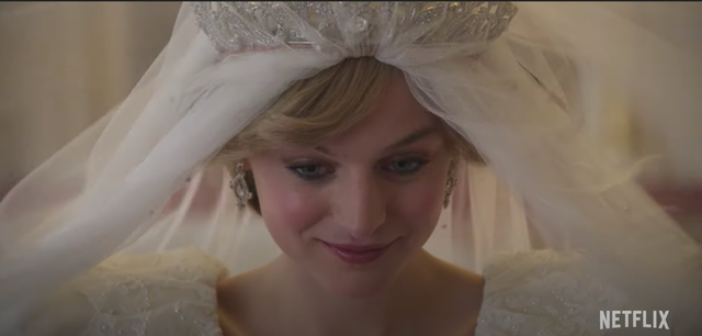 Emma Corrin as Princess Diana in season four of ‘The Crown’