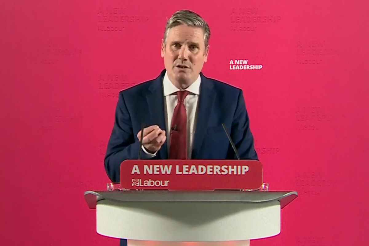 Labour leader Keir Starmer addresses the nation on his Covid-19 policy